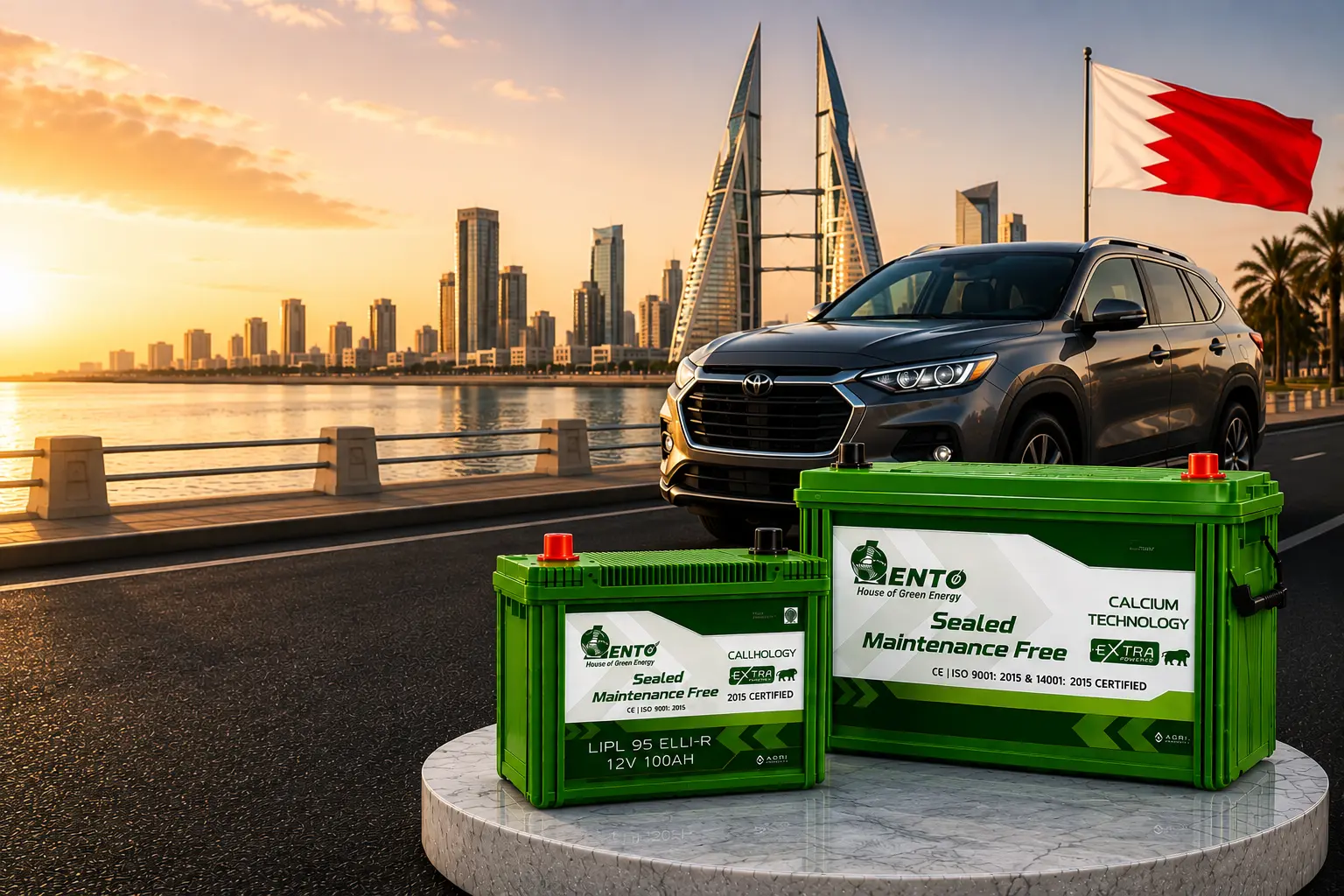 العلامة التجارية الرائدة لبطاريات السيارات في البحرين
